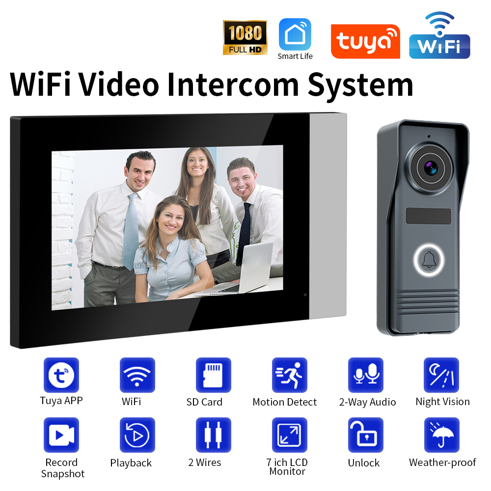 Smart Home Video Doorbell Enhanced Security With Smart Doorbell - 2-Wires Smart Home Tuya Wifi 1080P