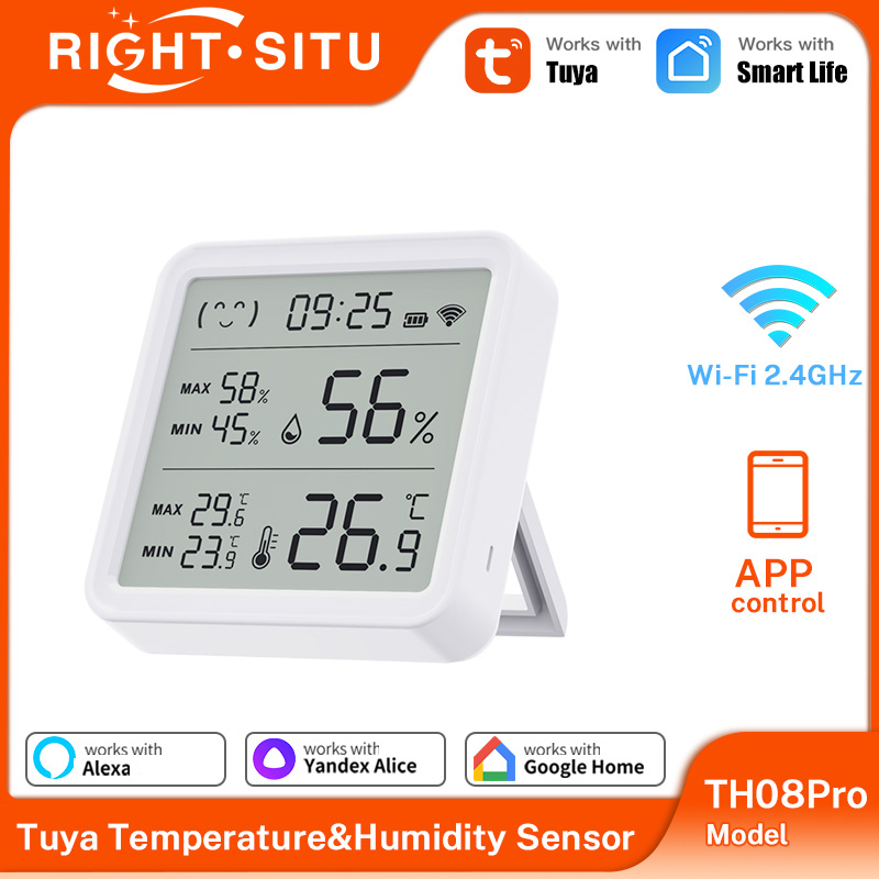 Smart Home Yandex - Tuya WiFi Thermometer hygrometer With Backlight