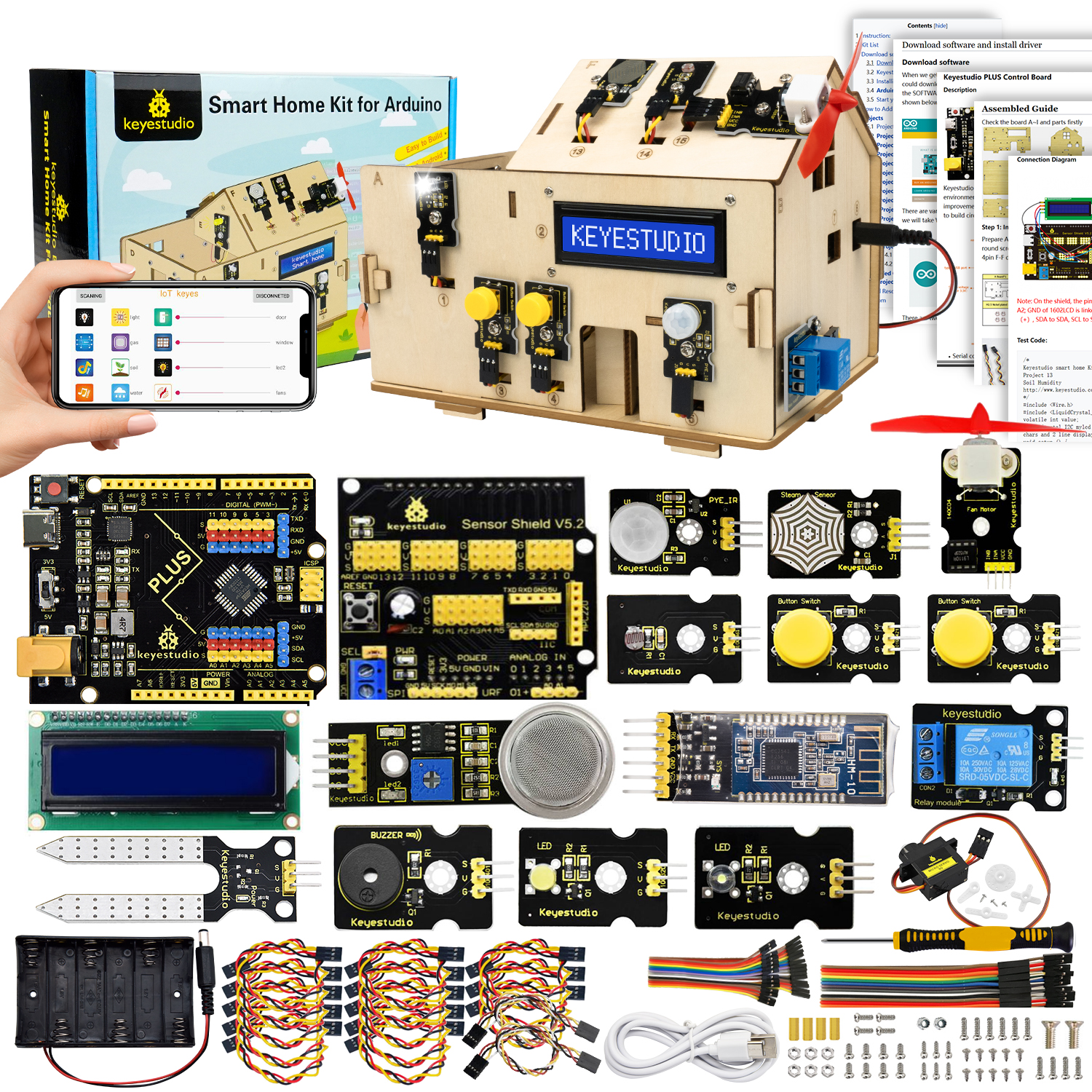 Smart Home Certification - Keyestudio Smart IOT Home Kit with