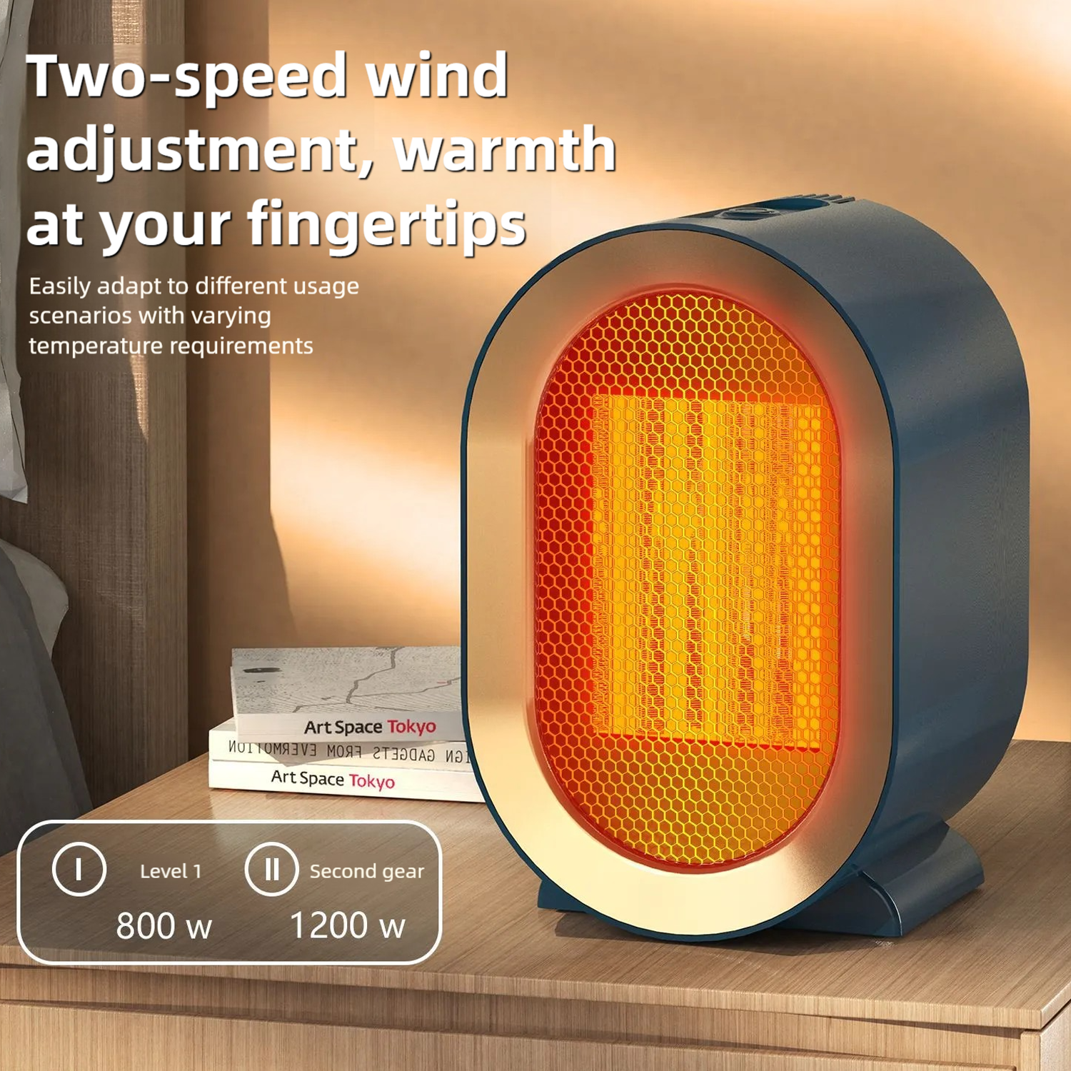 Smart Home Simple - 2025 New1200W Portable Electric Heater Mini