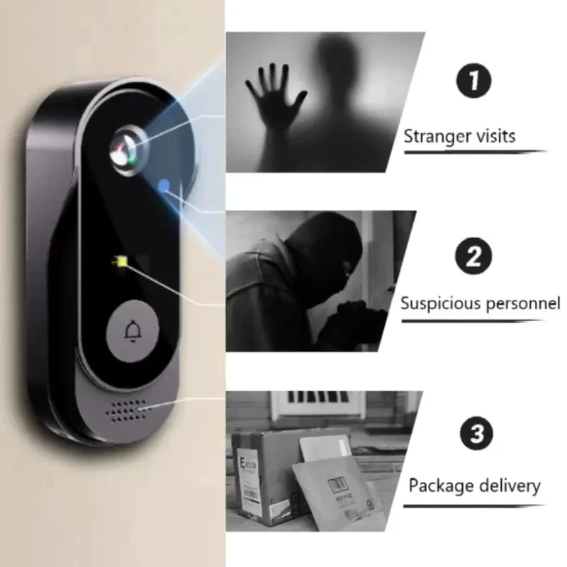 Smart Home Video Doorbell Enhanced Security With Smart Doorbell - Tuya WIFI Camera Doorbell HD Video