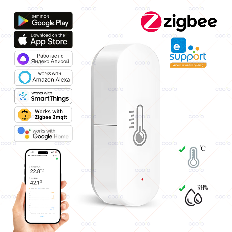 Smart Home Yandex - eWeLink Smart ZigBee Temperature And Humidity