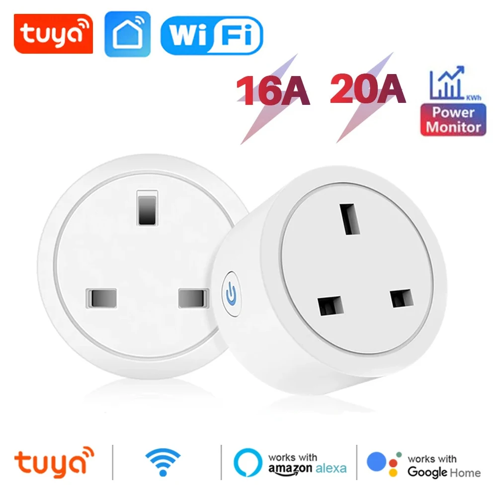 20A 16A UK Plug TUYA WIFI Smar - Smart Home Elements reseña y precio