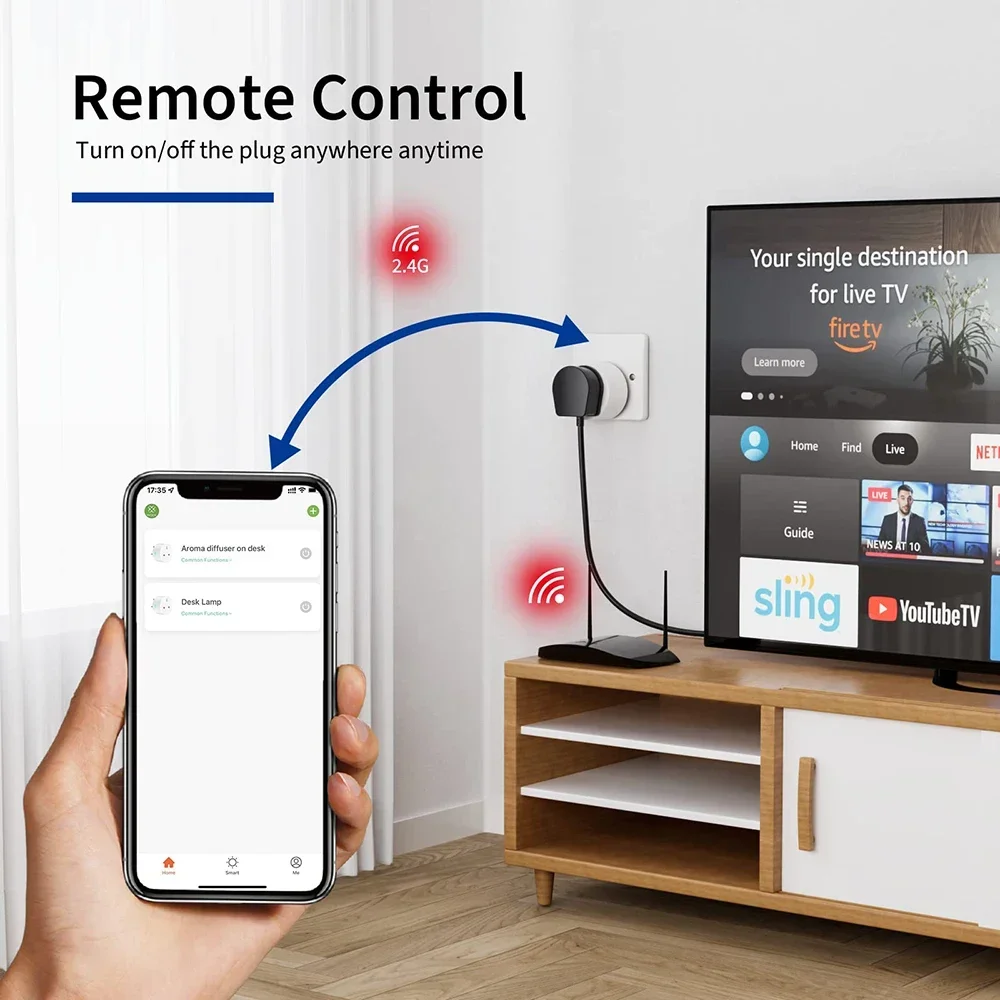 20A 16A UK Plug TUYA WIFI Smar - Smart Home Elements reseña y precio
