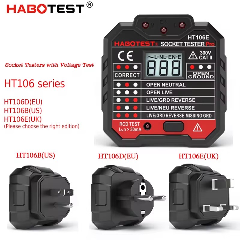 HT106 Digital Socket Tester Pr - Smart Home Europe reseña y precio