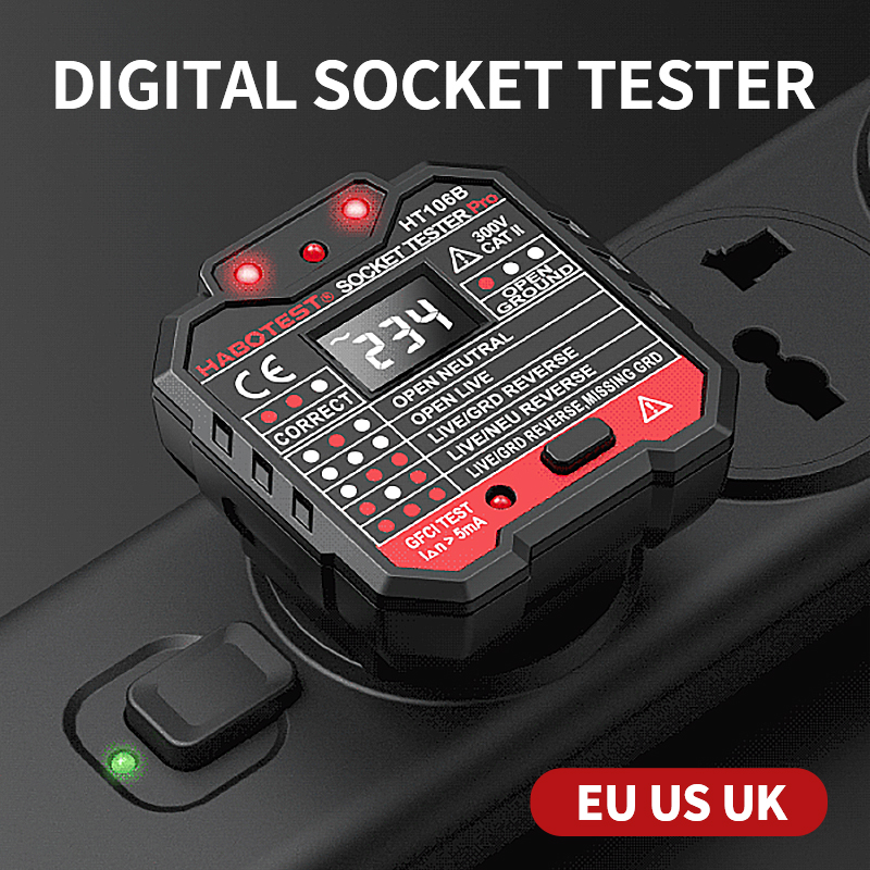 HT106 Digital Socket Tester Pr - Smart Home Europe reseña y precio