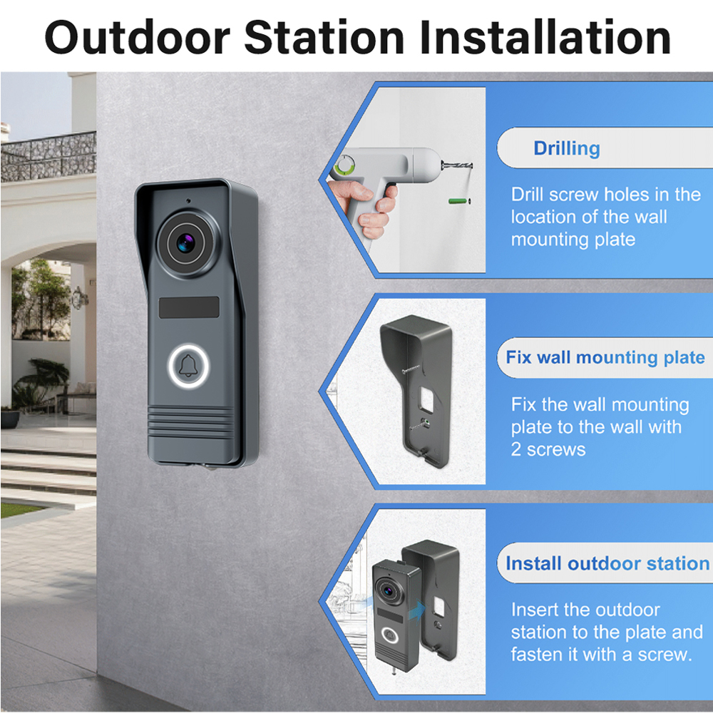 2-Wires Smart Home Tuya Wifi 1 - Smart Home Video Doorbell Enhanced Security With Smart Doorbell reseña y precio