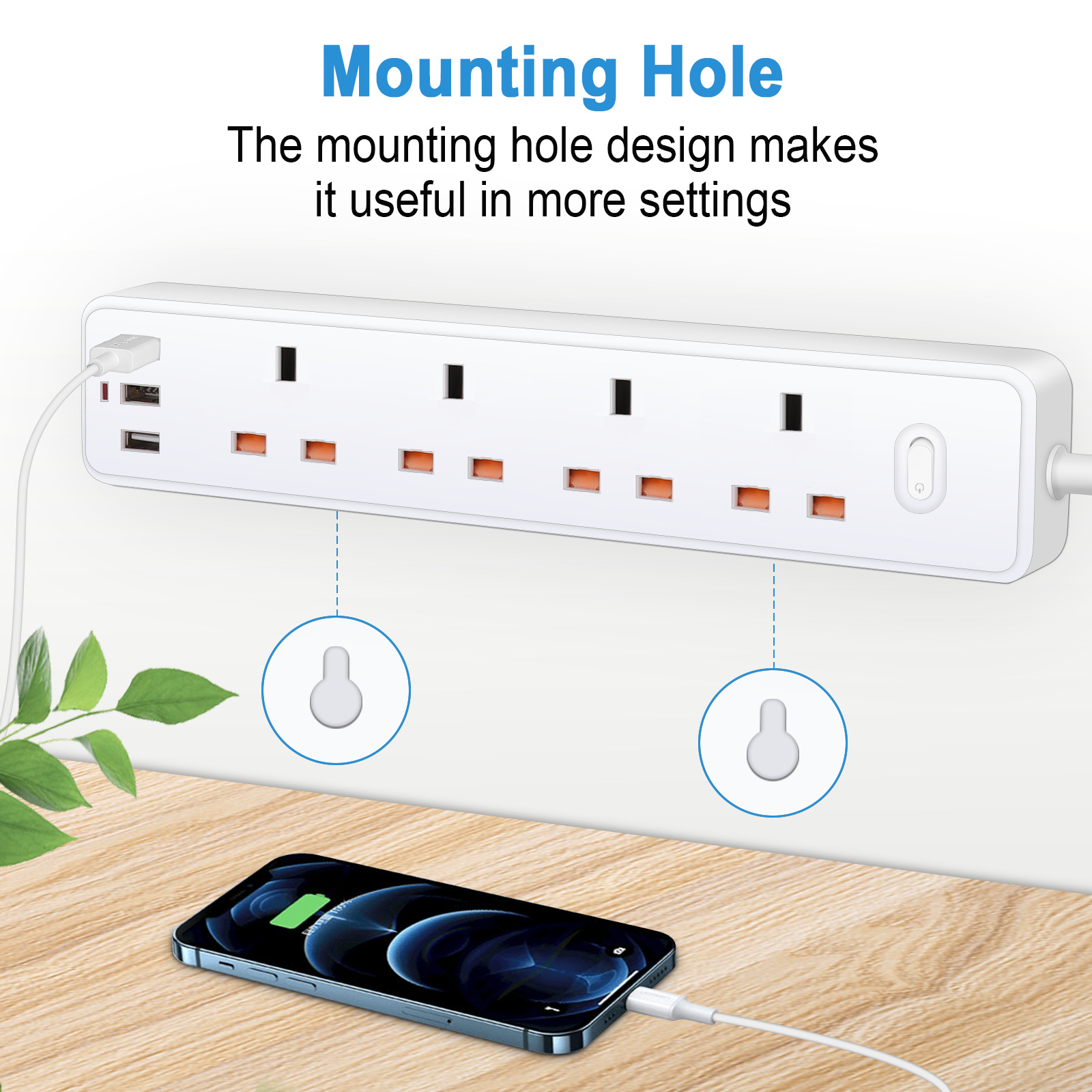 Power Strip Electric Socket UK - Smart Power Strip reseña y precio