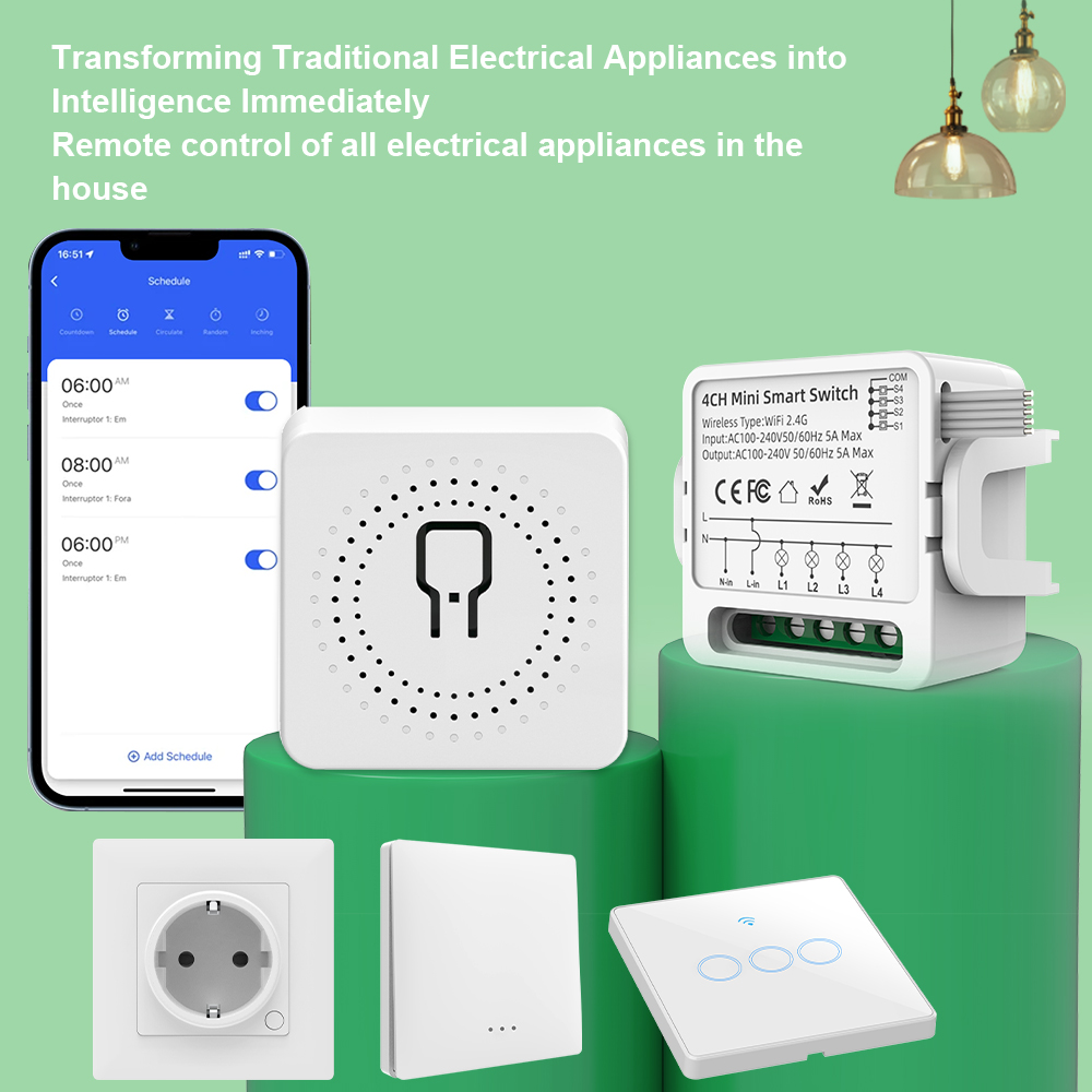 Tuya WiFi Smart Switch 1/2/3/4 - Smart Home Simple reseña y precio