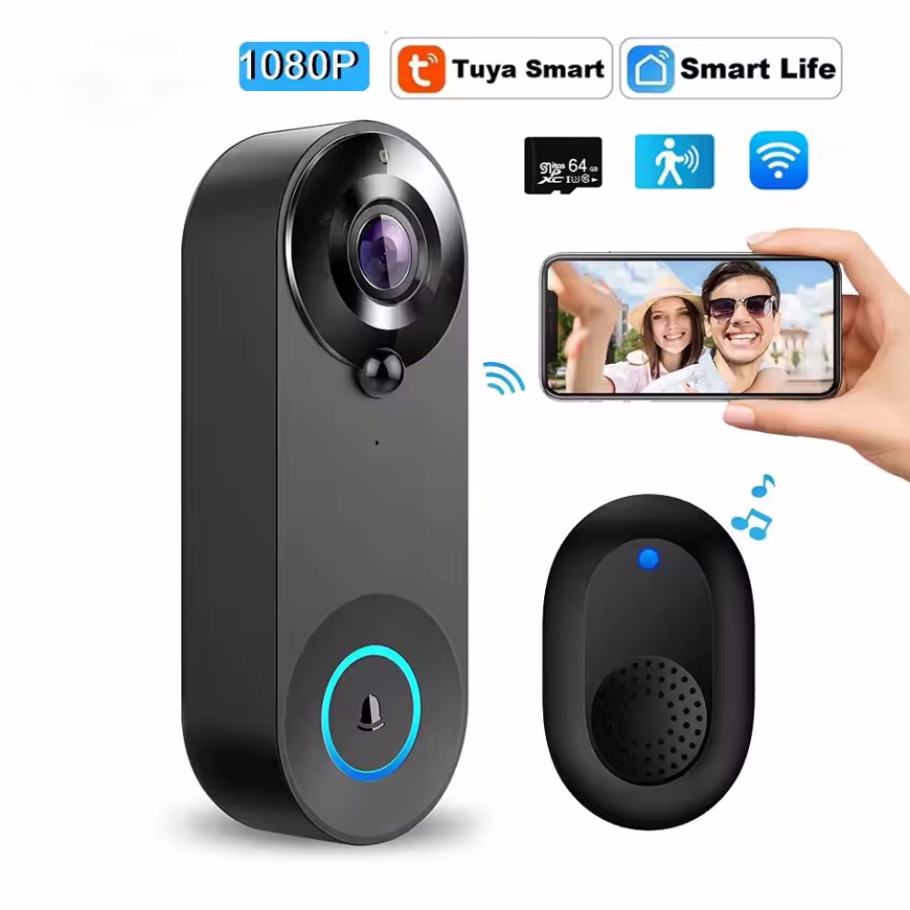 Tuya 1080P Wireless WIFI Doorb - Smart Home Video Doorbell Enhanced Security With Smart Doorbell reseña y precio