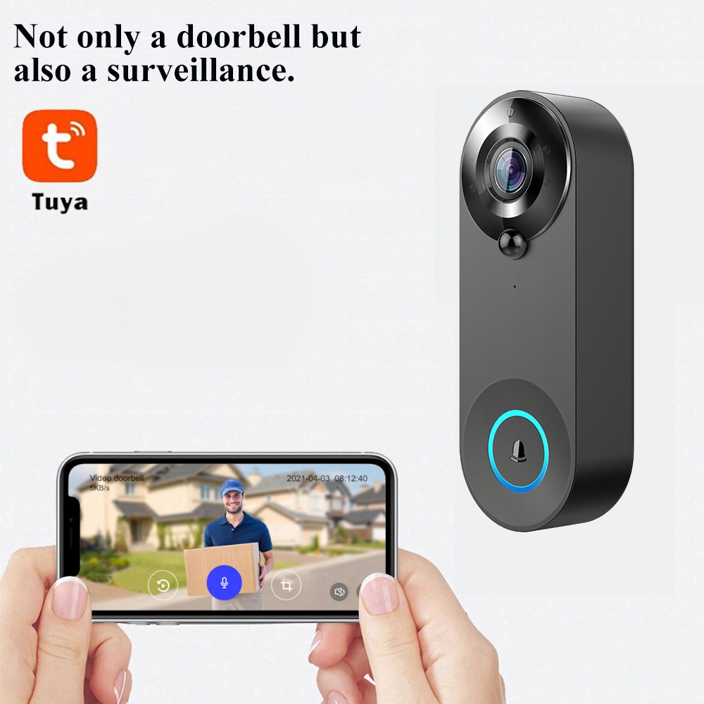 Tuya 1080P Wireless WIFI Doorb - Smart Home Video Doorbell Enhanced Security With Smart Doorbell reseña y precio