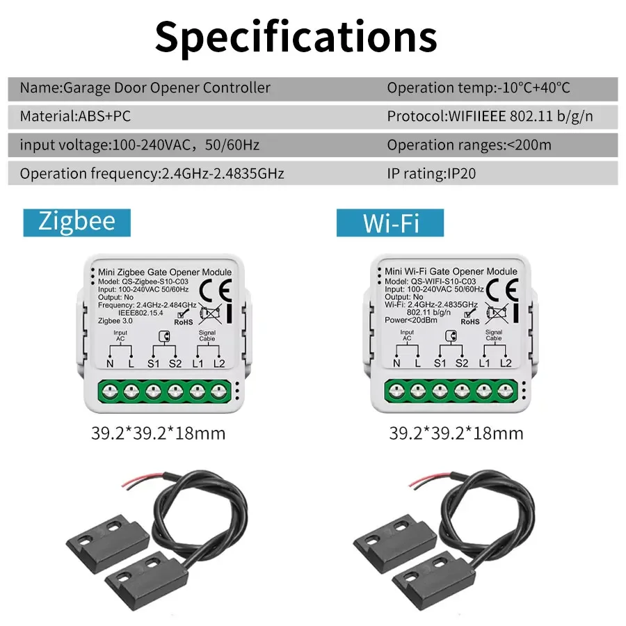 Tuya WIFI/zigbee 3.0 Smart Gar - Smart Home Yandex reseña y precio