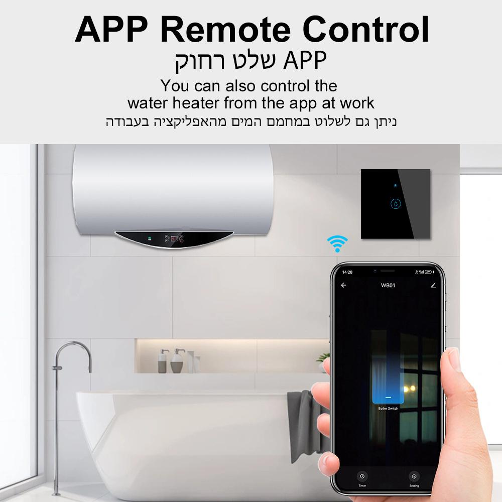 40A Tuya WiFi Smart Water Heat - Smart Home Energy App reseña y precio