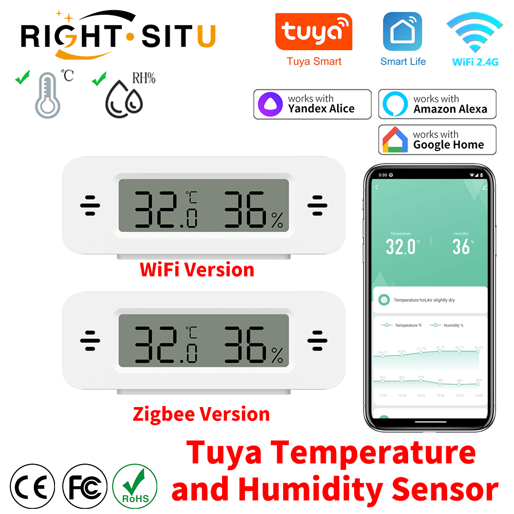 Tuya WiFi Zigbee Mini Temperat - Smart Home Yandex reseña y precio