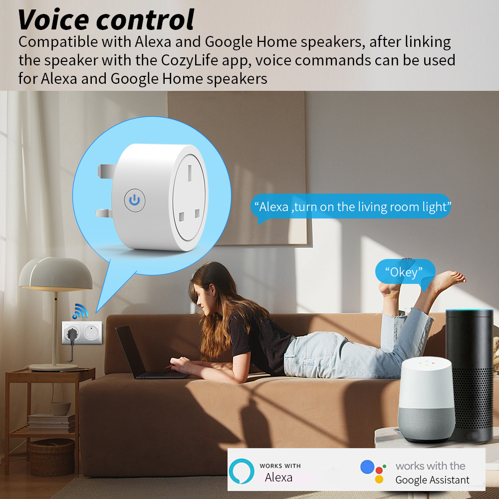 WiFi Smart Socket 16A UK plug  - Smart Home Energy App reseña y precio