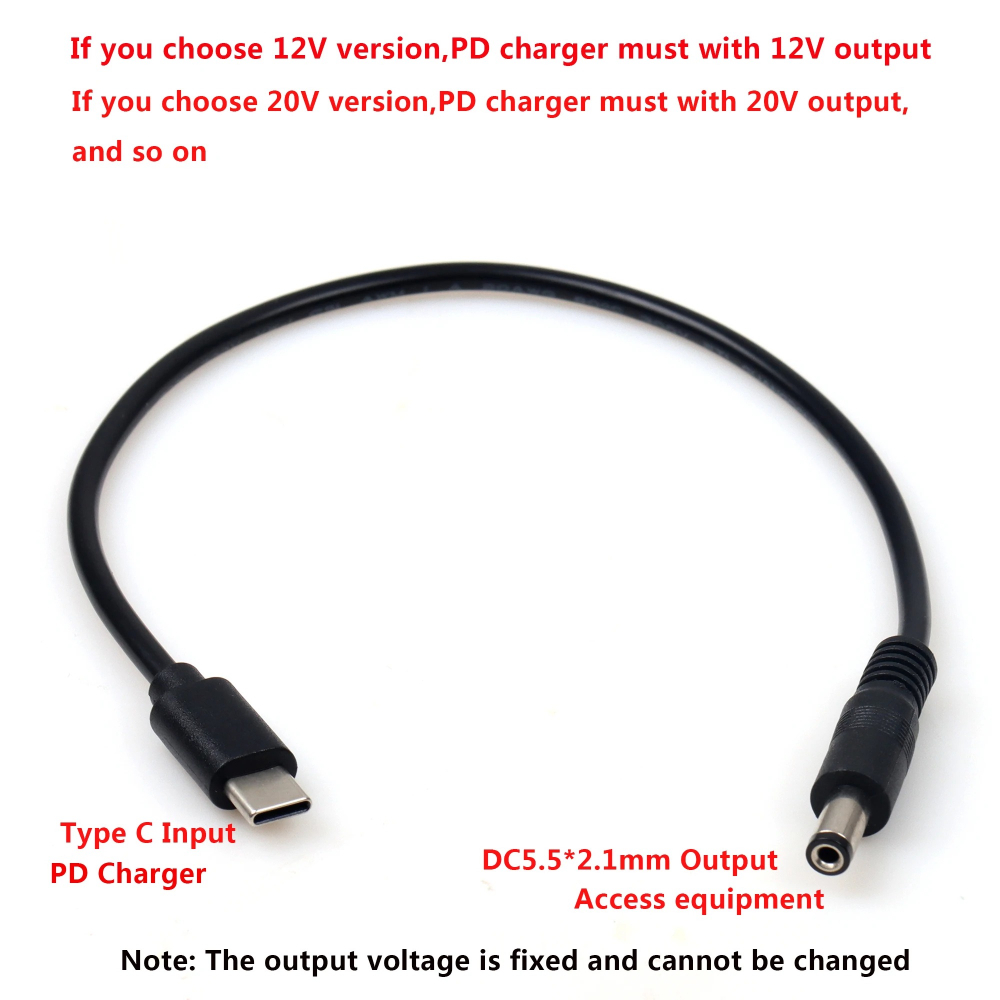 Type C to DC 5.5*2.1mm 12V 20V - Smart Power Strip reseña y precio