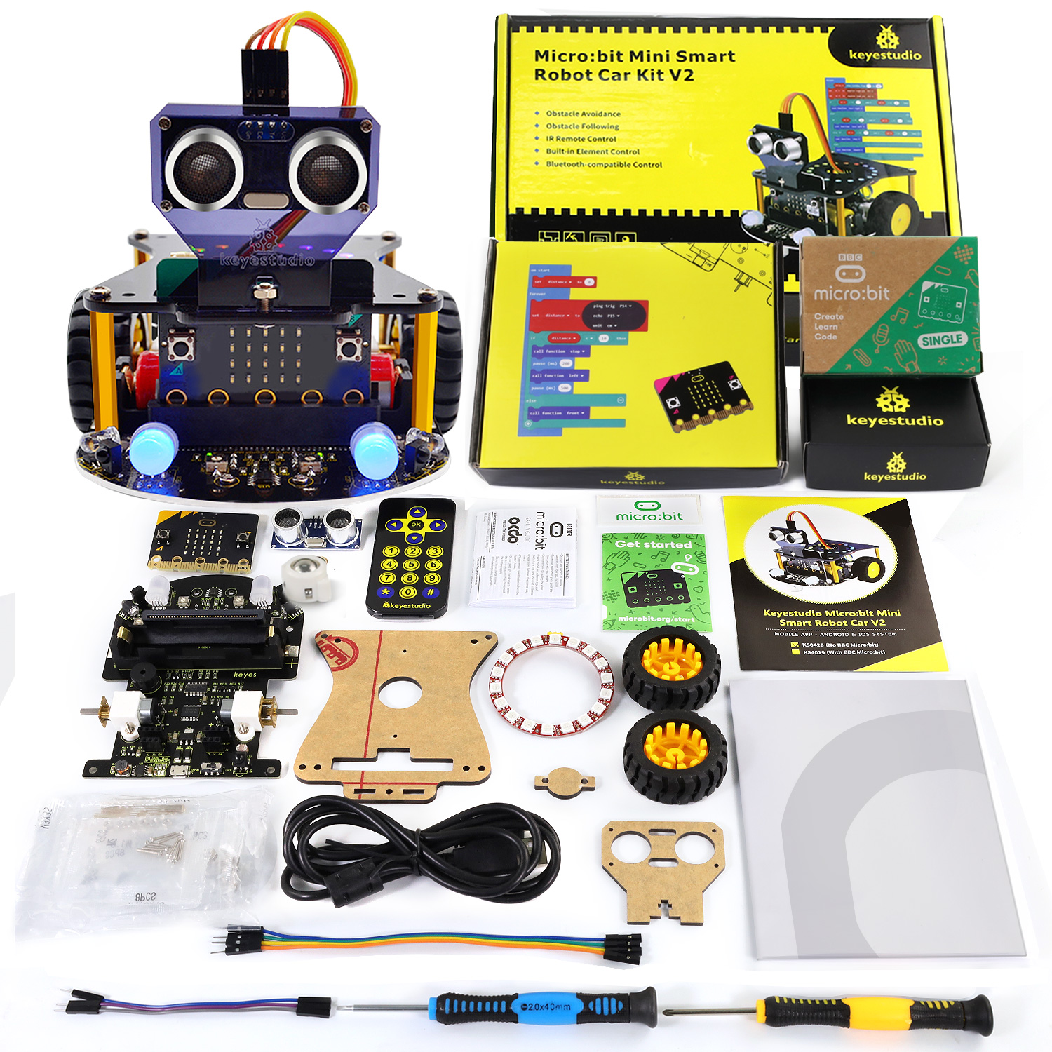 Keyestudio Microbit V2 Robot C - Smart Home Micro Bit reseña y precio