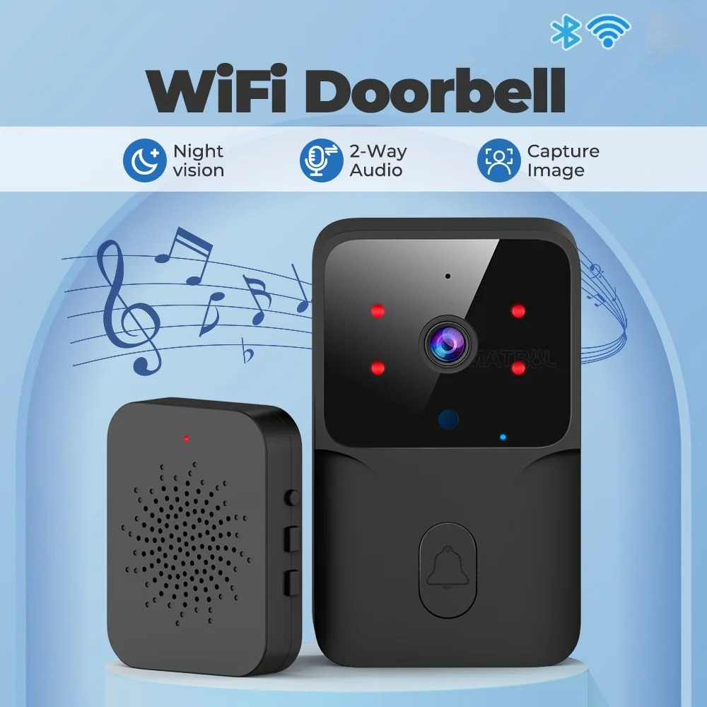 Smart Home WiFi Video Doorbell - Smart Home Video Doorbell Enhanced Security With Smart Doorbell reseña y precio