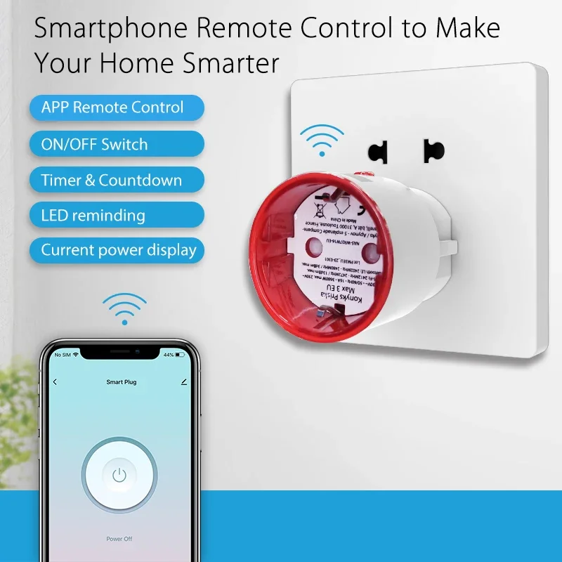 Tuya WiFi Smart Plug Socket EU - Smart Home Europe reseña y precio
