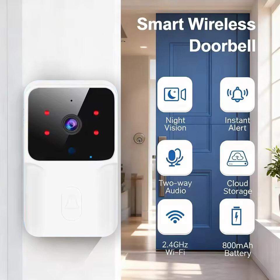 WiFi Video Doorbell Wireless P - Smart Home Video Doorbell Enhanced Security With Smart Doorbell reseña y precio