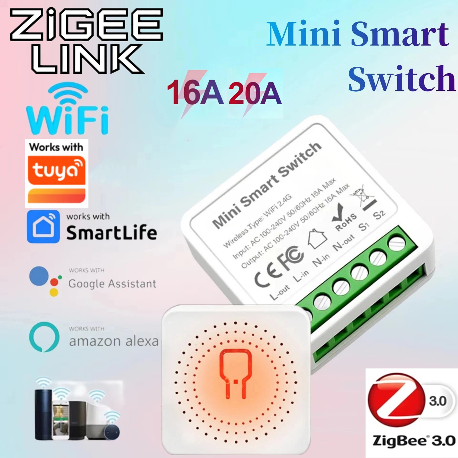 For Tuya Mini Smart WiFi Switc - Smart Home Simple reseña y precio