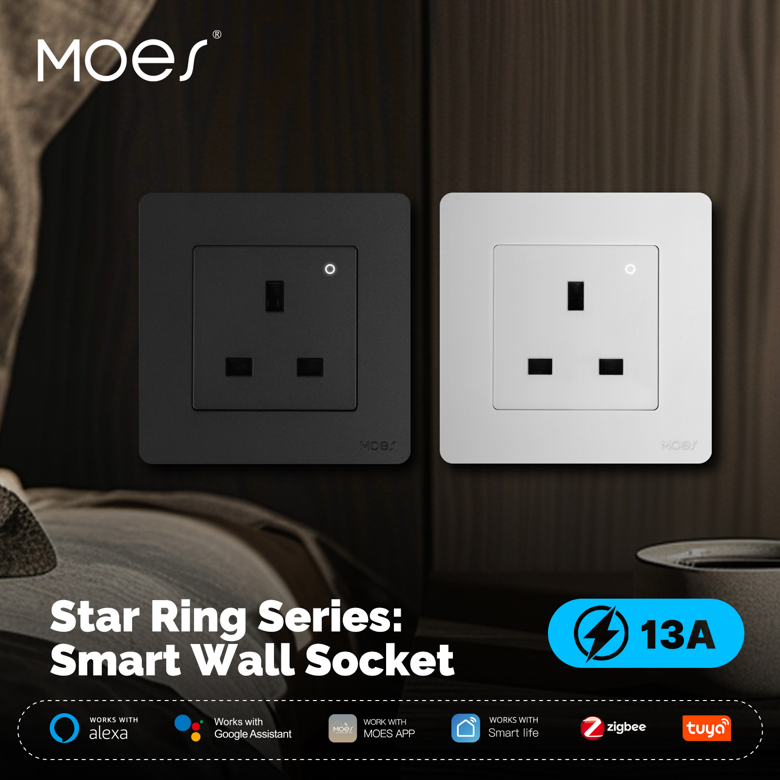 MOES Tuya ZigBee Smart Socket  - Smart Home Energy App reseña y precio