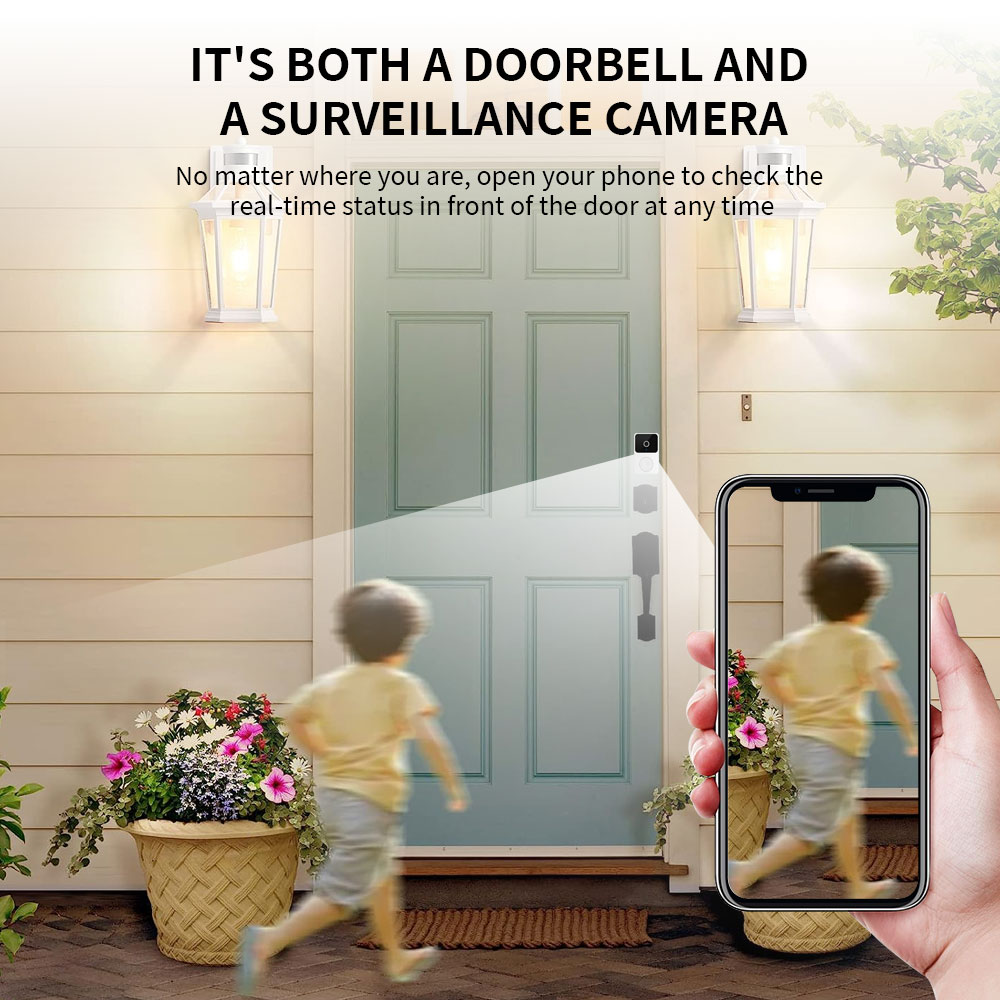 H5 Wireless Smart Video Doorbe - Smart Home Video Doorbell Enhanced Security With Smart Doorbell reseña y precio