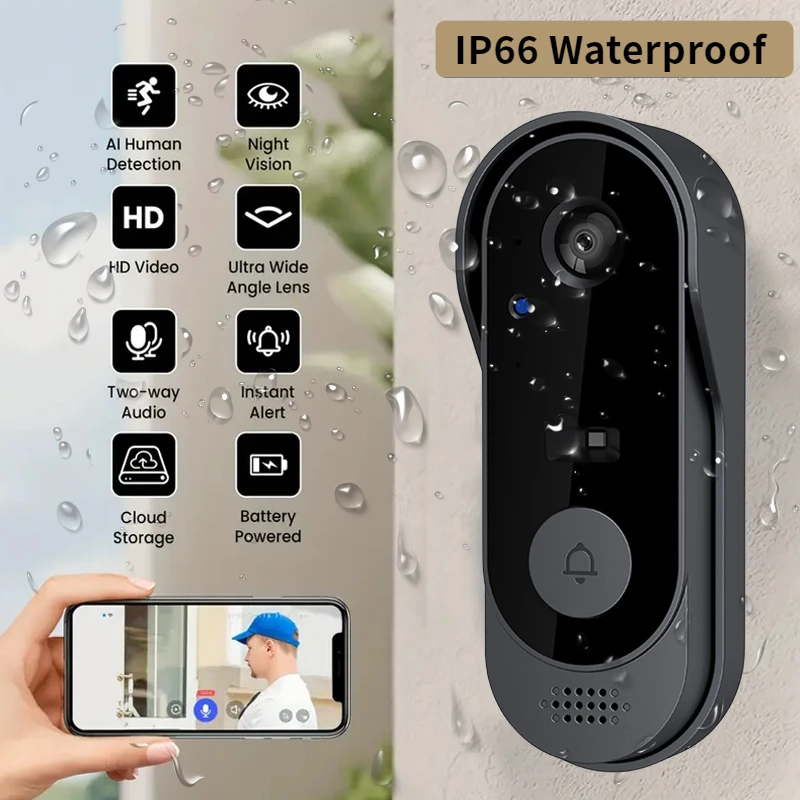 Tuya Smart Home Waterproof Doo - Smart Home Video Doorbell Enhanced Security With Smart Doorbell reseña y precio