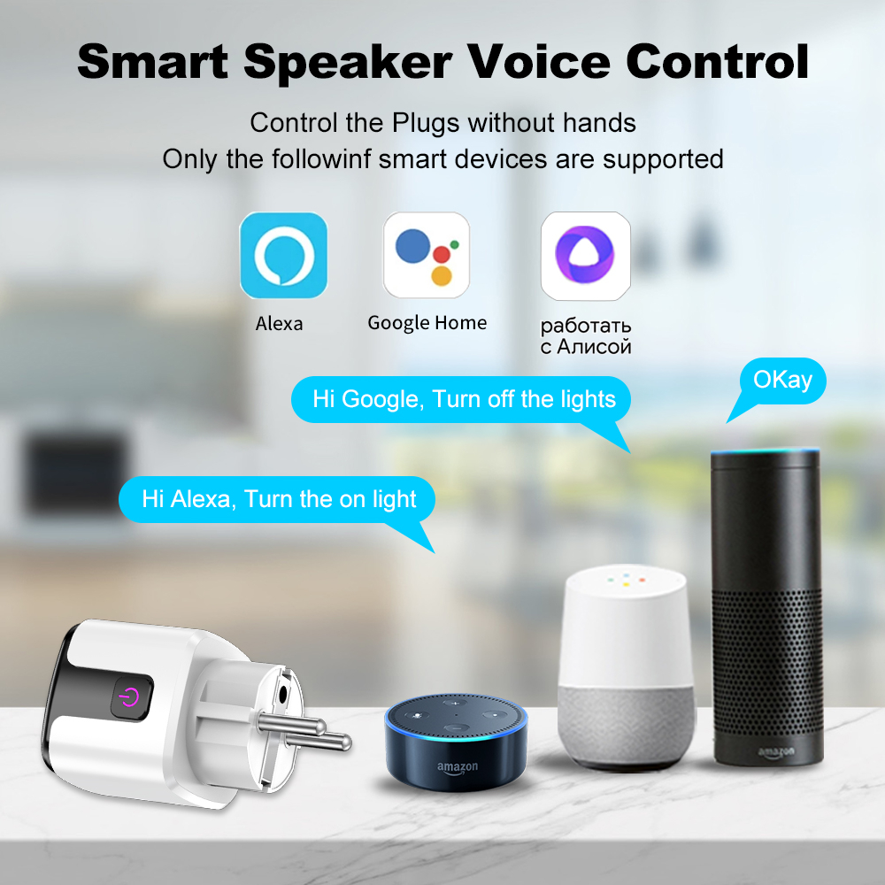 Tuya Smart 20A EU Plug WiFi+Bl - Smart Home Europe reseña y precio