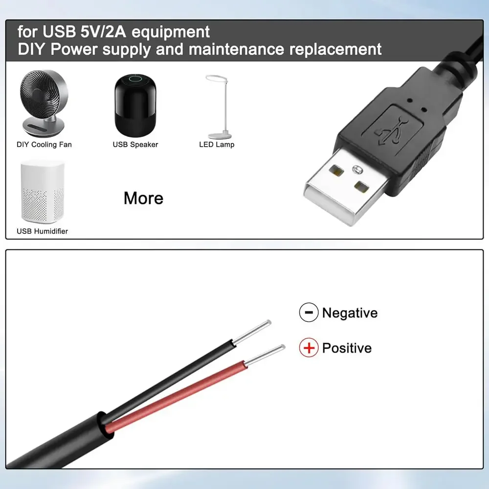 DC 2-pin USB Power Cable USB M - Smart Power Strip reseña y precio