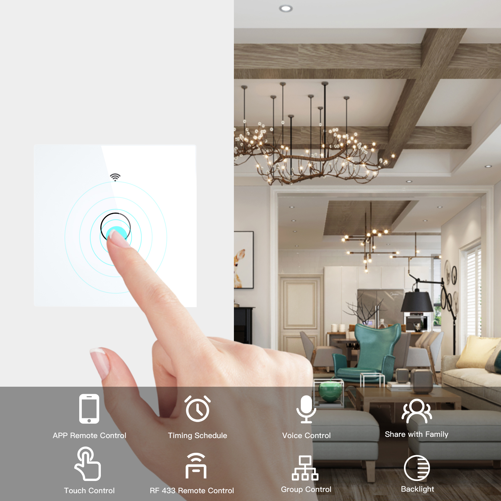 NEW WiFi Smart Light Switch RF - Smart Home Europe reseña y precio