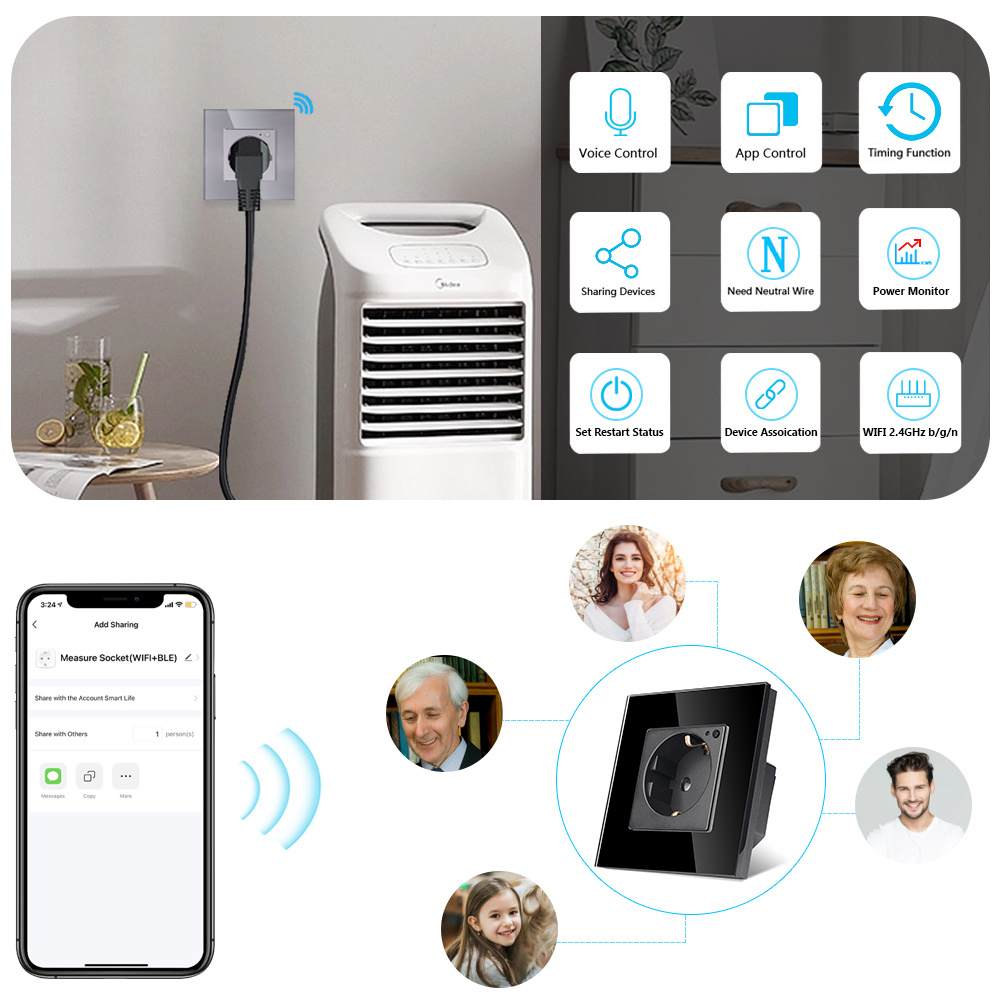 TAWOIA Wifi Wall Socket EU Sta - Smart Home Elements reseña y precio