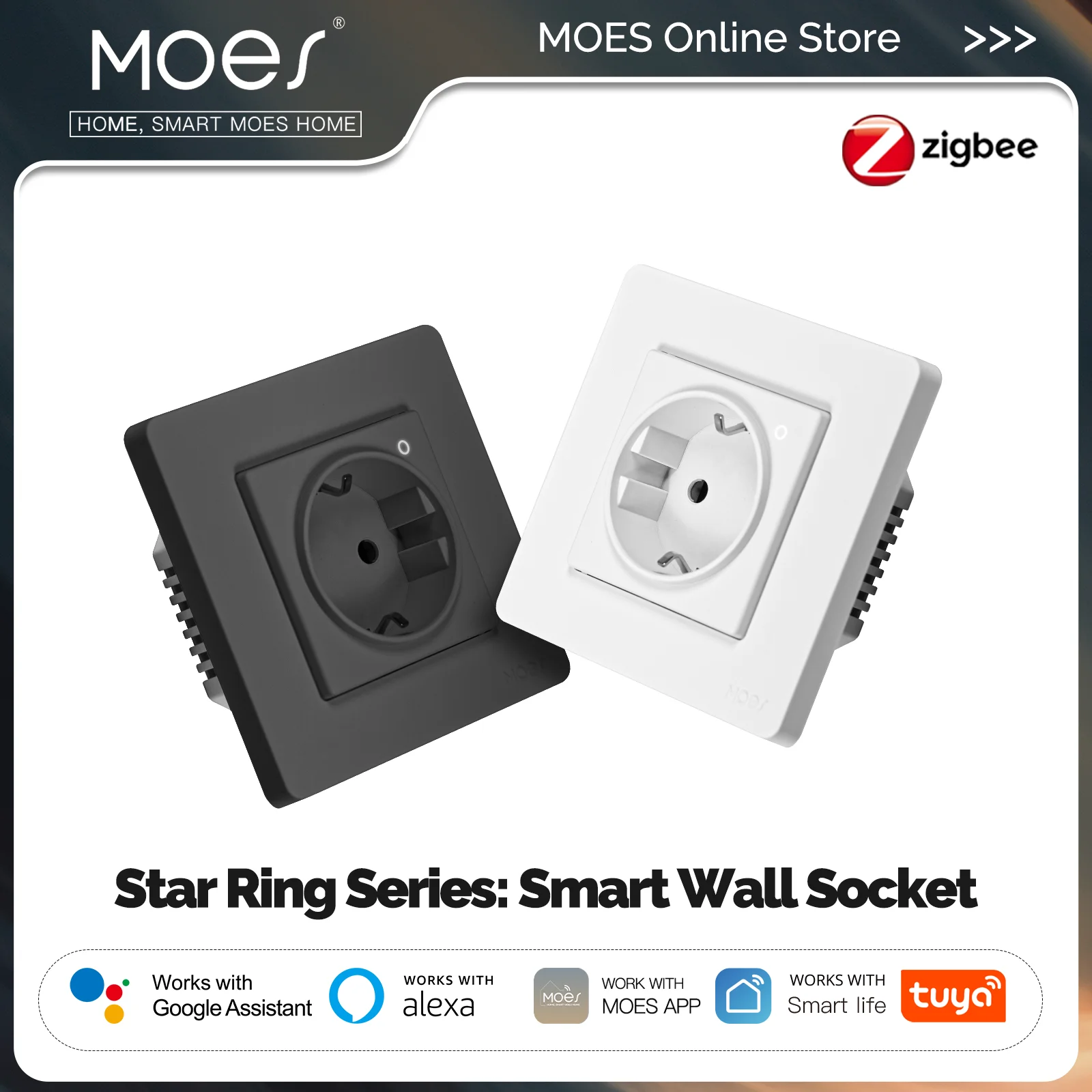 MOES Tuya ZigBee Smart Socket  - Smart Home Energy App reseña y precio