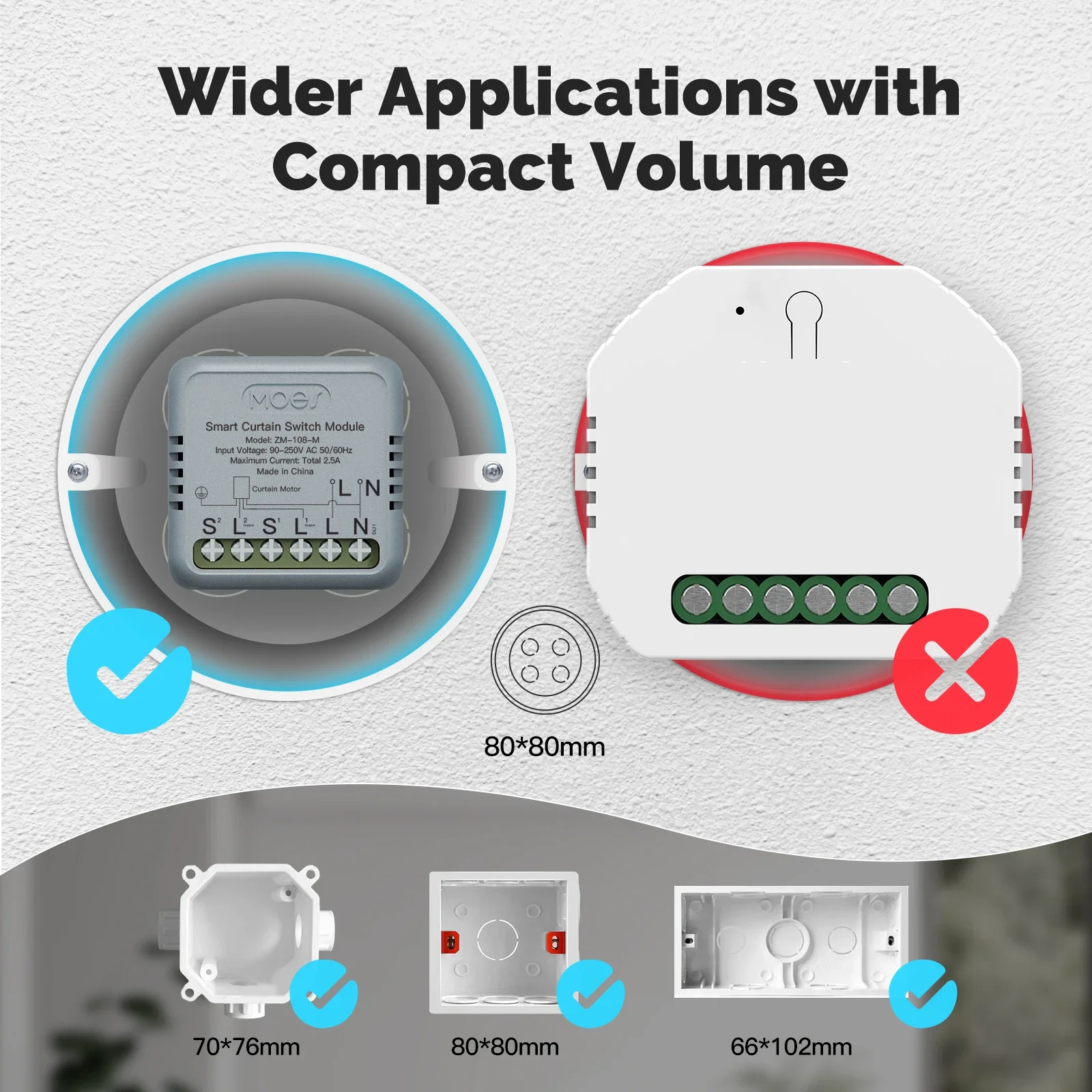 MOES Tuya WiFi/ZigBee Smart Cu - Smart Home Simple reseña y precio