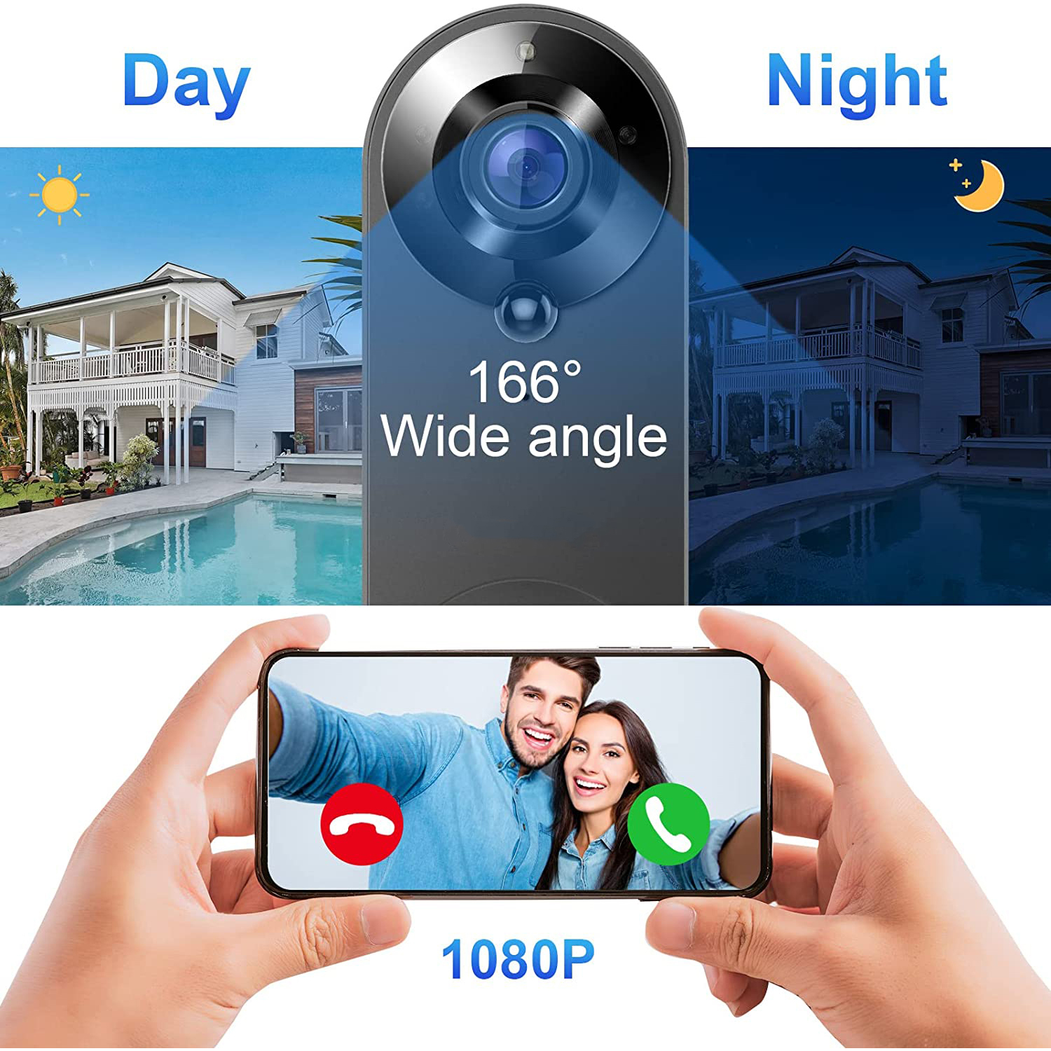 5G 2.4G WiFi Video Doorbell 10 - Smart Home Video Doorbell Enhanced Security With Smart Doorbell reseña y precio