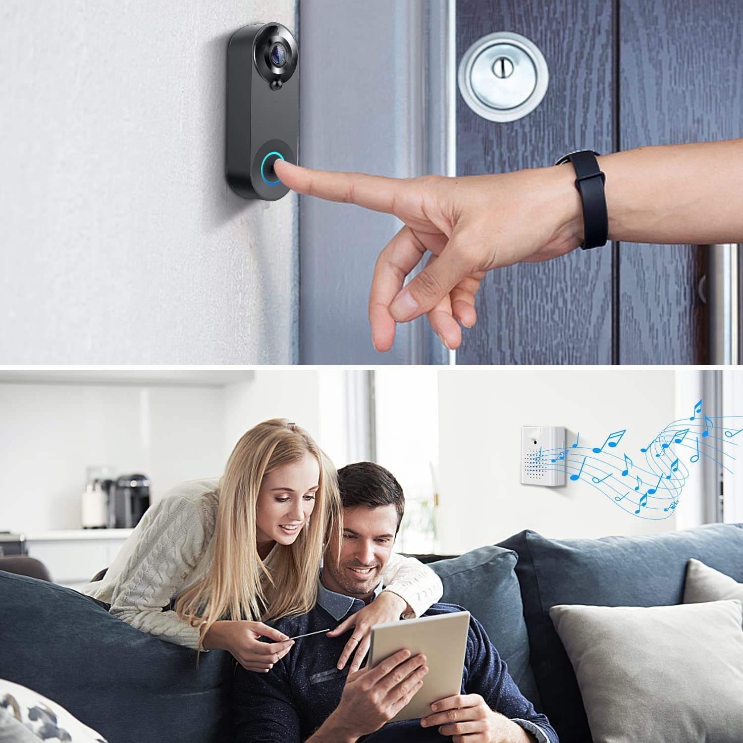 5G 2.4G WiFi Video Doorbell 10 - Smart Home Video Doorbell Enhanced Security With Smart Doorbell reseña y precio