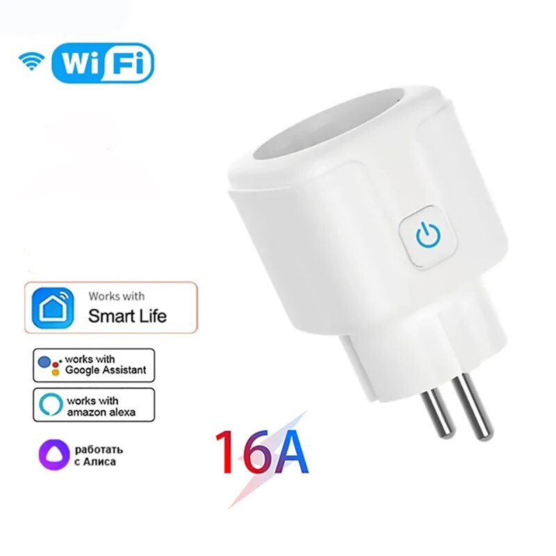 Tuya Wifi Smart Socket EU Plug - Smart Home Yandex reseña y precio