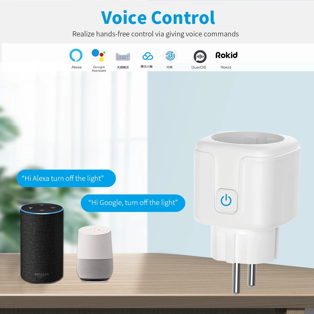 Tuya Wifi Smart Socket EU Plug - Smart Home Yandex reseña y precio