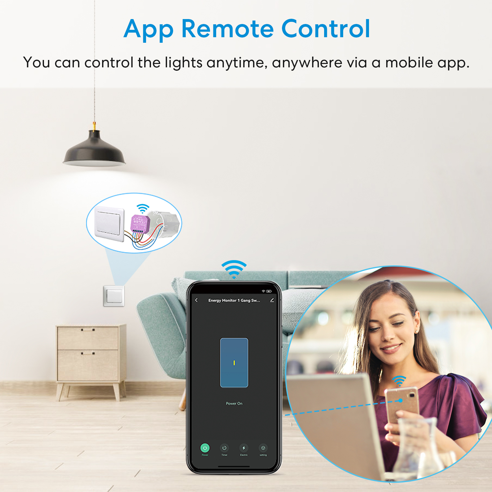 QCSMART Wireless Power Energy  - Smart Home Energy App reseña y precio