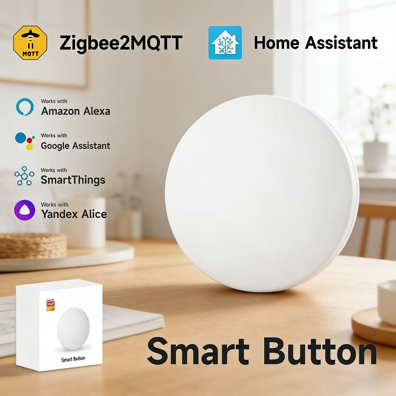 Zigbee3.0 2MQTT Smart Button S - Smart Home Simple reseña y precio