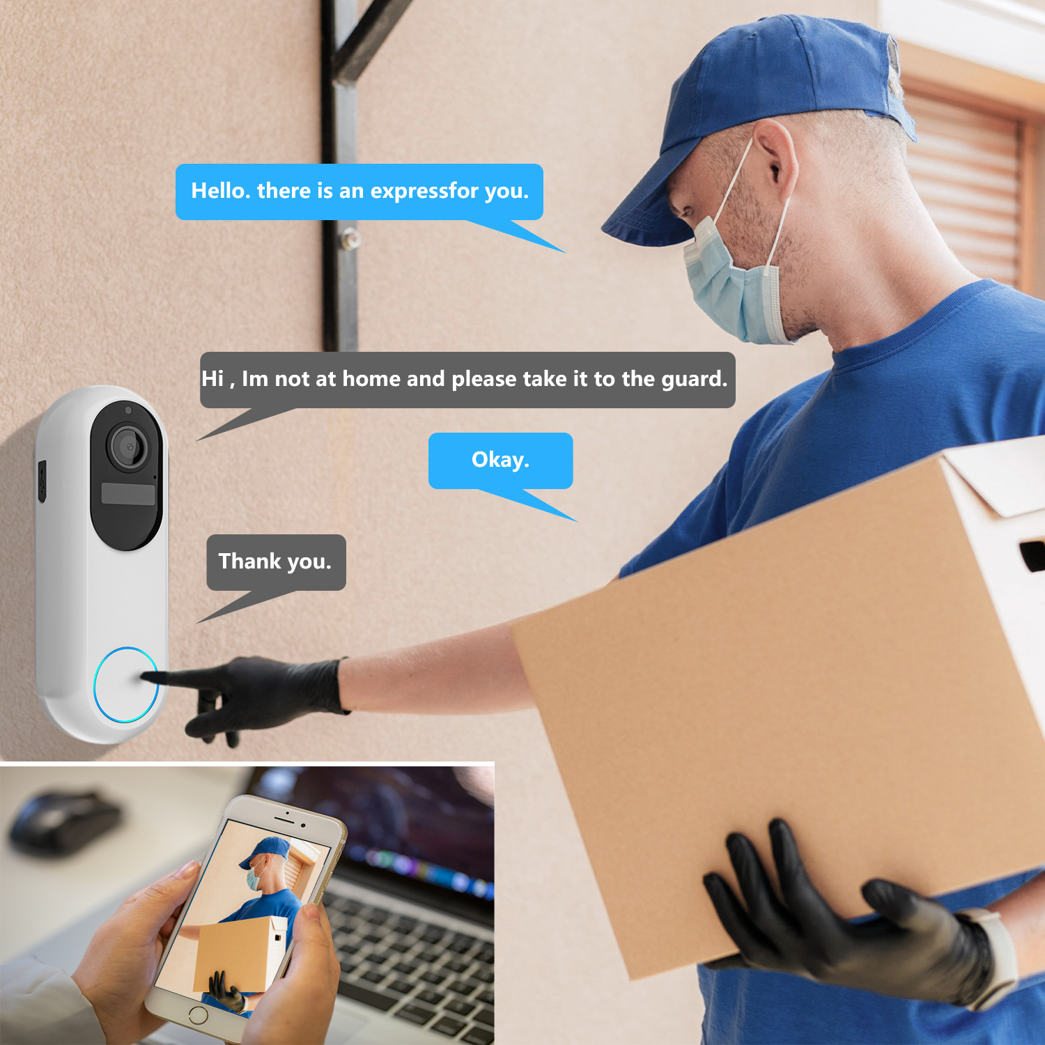 Tuya Smart Video Doorbell Wate - Smart Home Video Doorbell Enhanced Security With Smart Doorbell reseña y precio