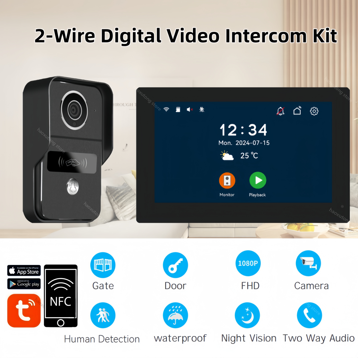 1080P Tuya Smart Doorbell Came - Smart Home Video Doorbell Enhanced Security With Smart Doorbell reseña y precio
